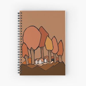 fall scene Spiral Notebook Bloc note