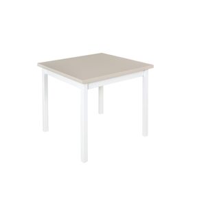 Kitea Table à Manger MAX avec piètement Blanc - Taupe