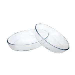 Plats à Four - Verre Borosilicate Ovale - Cuisson Résistante à la Chaleur - Transparent