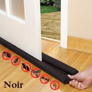 Venezia Bas de Porte Double Isolant - Boudin de porte stop froid ( Noir )