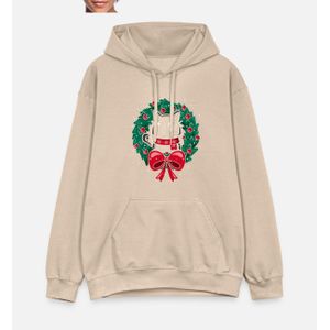 Chat Noël couronne joyeux noëls Sweat à capuche Hoodies