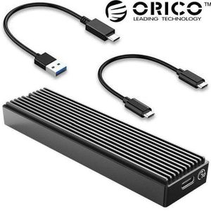 Orico Boîtier SSD M.2 NVMe 10Gbps USB Adaptateur Externe USB3.2/ USB3.1 Gen2 USB-C Boîtier Disque Dur pour M.2 PCIe NVME M-Key 2230/2242/2260/2280 SSD, avec UASP - M2PV-C3 - Compatible Windows Mac Android