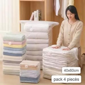 lot 4 pcs Sac de stockage sous vide organisateur 40x60