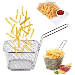 paniers à Frire en Acier Inoxydable, Mini Panier pour Frites