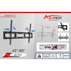 AZATECH Support TV Inclinable Premium 42-80