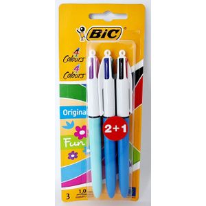 BIC ® lot de 3 stylos encre gel Gel-ocity coloris noir,bleu,rouge 0.5 mm à  prix pas cher
