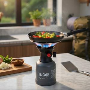 Réchaud portable fonctionnant avec cartouche de gaz pour cuisson pratique