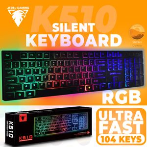 Jedel Clavier mecanique gaming gamer RGB blue switche 104 keys 20 modes et  sticker à prix pas cher