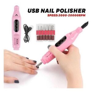 Mini Machine Ponceuse Electrique à Ongles + 6pcs Perçeuse + 6pcs