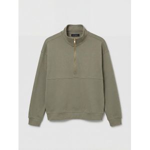 Lc Waikiki Mock Neck Half-Zip Women's Sweatshirt