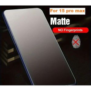 incassable fumé en céramic souple matte/protecteur d écran / confidentialité pour iPhone 15 pro max