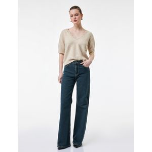 Koton Pull court à manches courtes - Beige