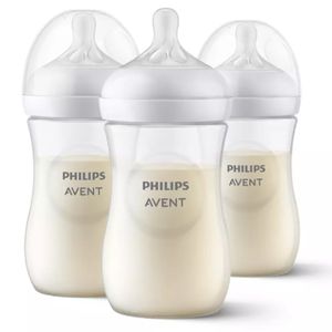 Philips Avent SCF033/17 Biberon Natural 260 ml 0-6 Mois & Avent