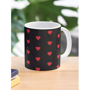 Coeurs des coeurs (Noir) Mug classique