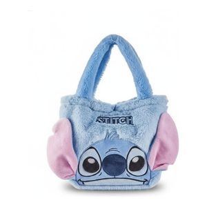 Disney Sac Tote Stitch - Peluche Doux - Sac à Main Enfant / Accessoire Mode - Licence