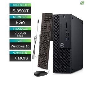 DELL Optiplex 3060 SFF i5-8500T - 8Go RAM - SSD 256 Go, HDMI, DisplayPort, Windows 10 -Remis a neuf