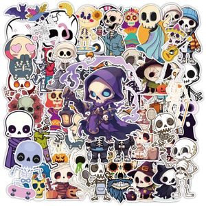 50 pcs Crâne Autocollants Jour des Morts Autocollants Dia De Los Muertos Autocollants Squelette Autocollants Hallowen p