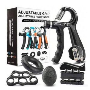 Partagez ce produit    Kit 5Pcs d’Exercice de Main – Hand Grip Adjustable 10-60kg, Résistance Réglable, Grip Ball & Anneaux – Appareil de Rééducation, Anti-Stress & Renforcement Poignet, Doigts, Avant-Bras – Set Fitness Portable avec Sac