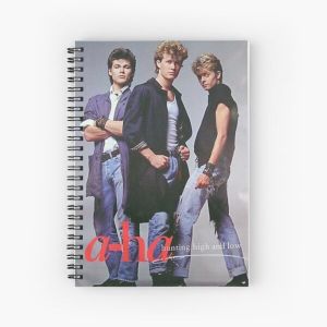 retro a-ha hunting high and low Spiral Notebook Bloc note