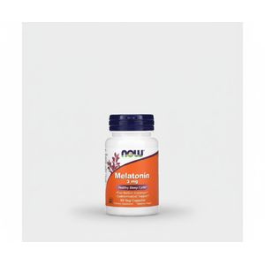 Now Mélatonine 3mg - 60 Capsules pour un Sommeil Réparateur et Naturel - Complément Alimentaire pour la Relaxation et le Repos Nocturne