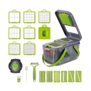 22-Pieces Multi-Functional Vegetable and Fruit Chopper