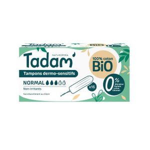 TADAM Tampons Dermo Sensitifs Normal X 16