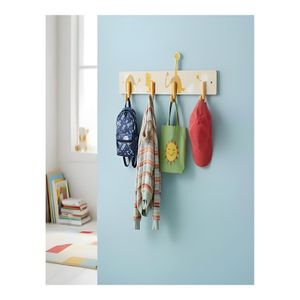 Patère Multi-Crochets Enfant - Motif Dinosaure Ludique - Décoration Murale Chambre Enfant