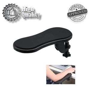 Extension de Table pour Ordinateur – Tapis de Souris Ergonomique avec Accoudoir Réglable en Caoutchouc, Support de Bureau 9 cm