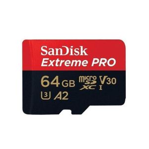 Sandisk MicroSDXC 64Go 200MB/s A2 - Extreme Pro // Vitesse 200 Mo/s