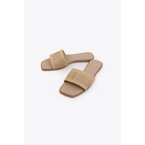 Marwa Sandales Plates En Raphia