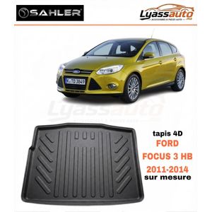 SAHLER Tapis De Coffre 4D Sur Mesure Pour FORD FOCUS 3 HB 2011-2014