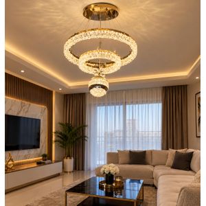 Suspension LED 3 Points Lumineux – 3 Couleurs 3000K/4000K/6500K – Design Moderne
