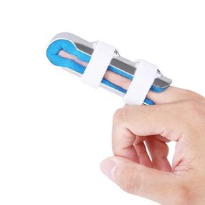 Attelle de fixation de doigt en alliage d'aluminium, 1 pièce, avec éponge, attelle de Support de doigt, stabilisateur de doigt, entorse articulaire, couvercle de protection