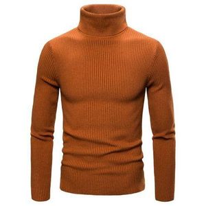 Cachemire col Pull hommes moutard