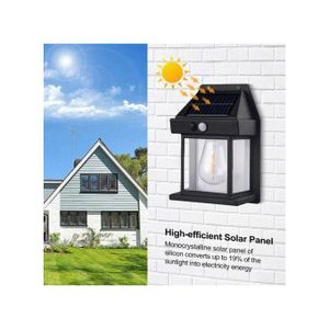 Applique solaire pour mur extérieur avec détecteur de présence