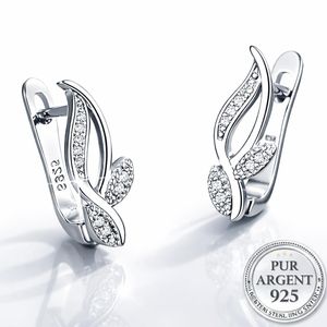 Boucles d’oreilles Infinity en Argent 925 avec Zircon
