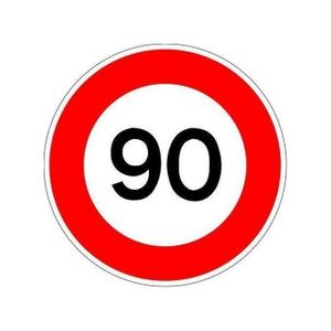 Autocollant pâque de 3 pièce voiture limite vitesse 90 KM/H