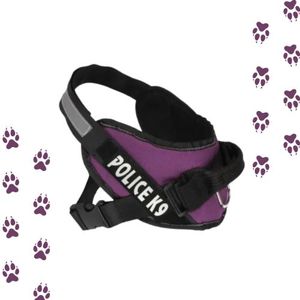 Har-nais Tactique pour Chien avec Poignée de Contrôle et Bandes Velcro – Ajustable, Réfléchissant