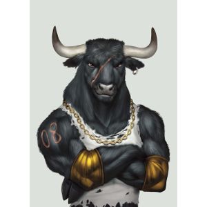 Gym bull ox buffalo   Poster Chambre Haute Qualité