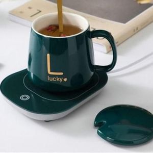 Tasse à café en céramique LUCKY avec sous-verre thermostatique pour boire,  du thé, du café