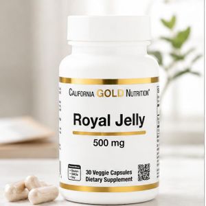 Gelée Royale 500 mg, Complément Alimentaire, 30 Gélules Végétales, Extrait Concentré, Vitalité, Bien-être