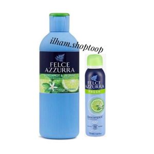 Felce Azzurra Pack Bergamote et jasmin-Gel douche (650ml)+ Déodorant Spray sans alcool (150ml)