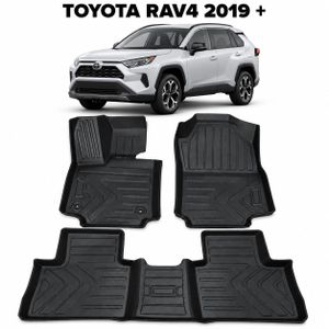 Tapis de Sol 7D Toyota RAV4 2019+ – Sur Mesure – Protection Complète – Noir