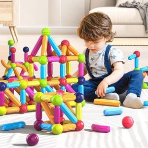 42PCS Construction Magnetique Enfant Jouet Montessori, Jeux