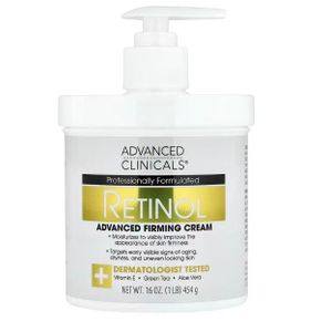 Advanced clinicals Rétinol, Crème raffermissante avancée, 454 g