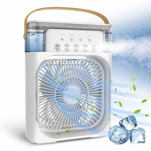 Ventilateur de Climatiseur Portatif Ventilateur de Bureau Mini Ventilateur de Refroidisseur d'air Évaporatif avec Maison D'intérieur Légère