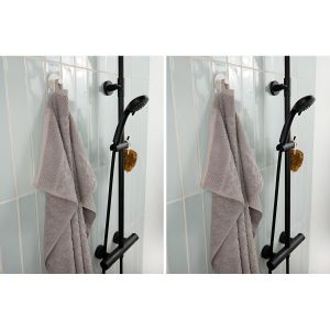 Serviette de toilette - Coton doux et absorbant - Usage quotidien - Grise 50x100 cm - Lot de 2