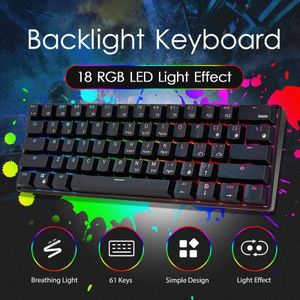 RK ROYAL KLUDGE RK61 Clavier de jeu mécanique 60% Maroc