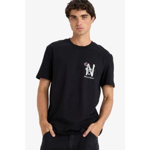 Defacto T-shirt Homme coupe regular en coton - Noir - F8596AX.