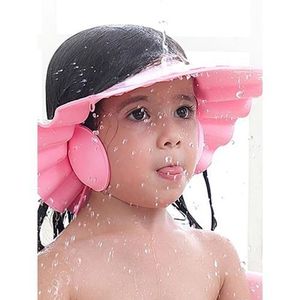 Bonnet de douche de bébé Capuchon de douche pour enfants Réglable Silicone  Lunette de bain de bébé Protection des yeux et des oreilles pour